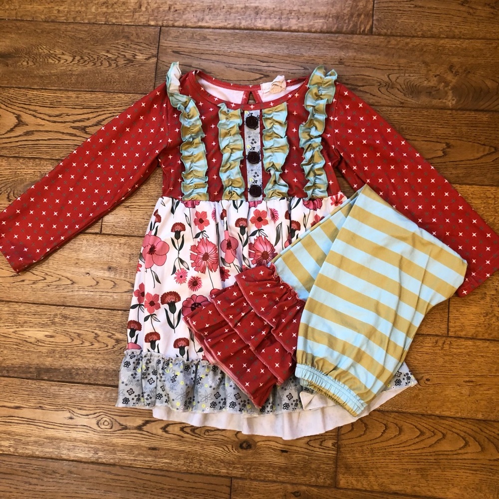Little girls 2 piece matching set